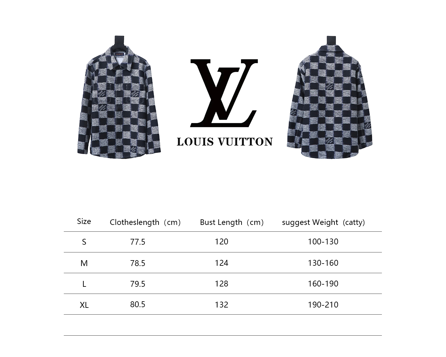 Louis Vuitton 24 New Checkerboard Long-Sleeved Shirt Jacket