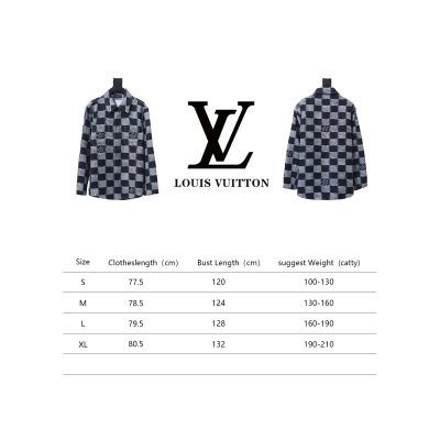 Louis Vuitton 24 New Checkerboard Long-Sleeved Shirt Jacket 02