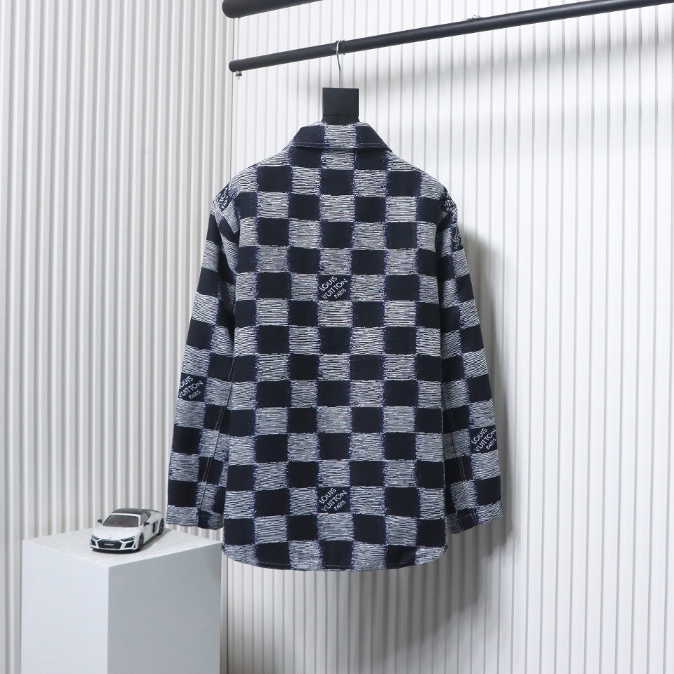 Louis Vuitton 24 New Checkerboard Long-Sleeved Shirt Jacket
