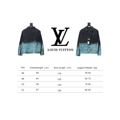 Louis Vuitton 24Fw All-Over Embroidered Monogram Gradient Washed Denim Jacket 02