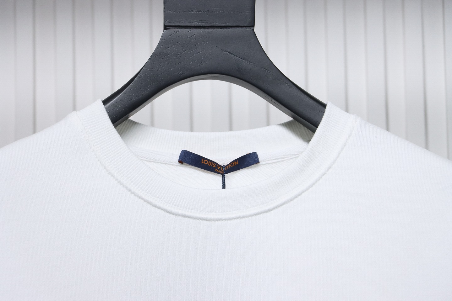 Louis Vuitton 24Fw Embroidered LOGO Round Neck Sweatshirt White