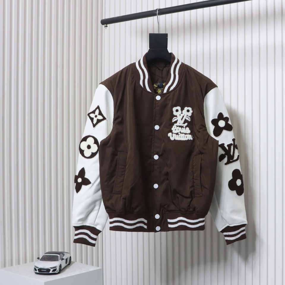 Louis Vuitton 24FW Flower Sequin Baseball Jacket
