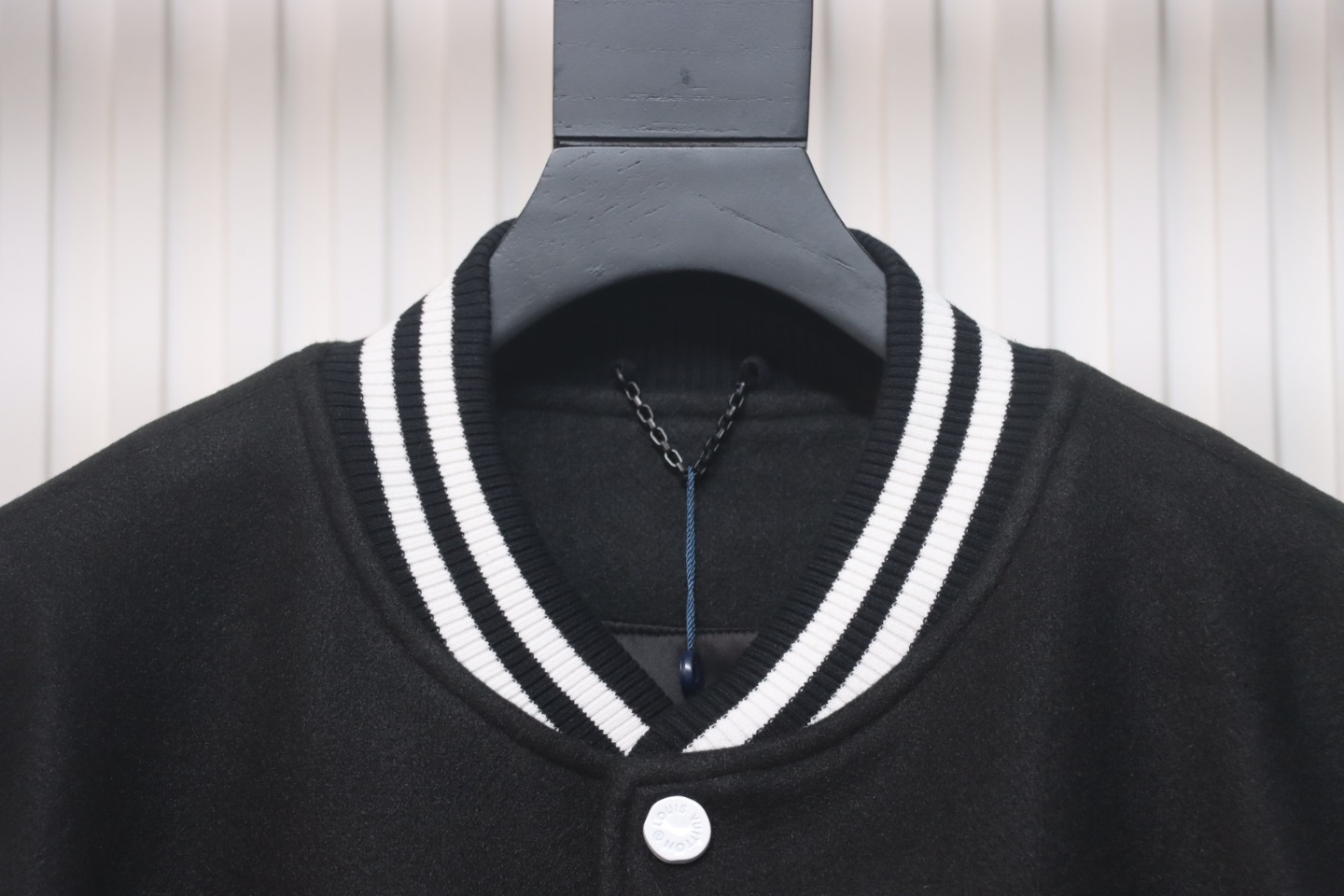 Louis Vuitton 24Fw Pearl Embroidered Letters Baseball Jacket
