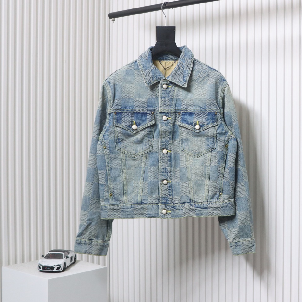 Louis Vuitton 24SS Checkerboard Denim Jacket