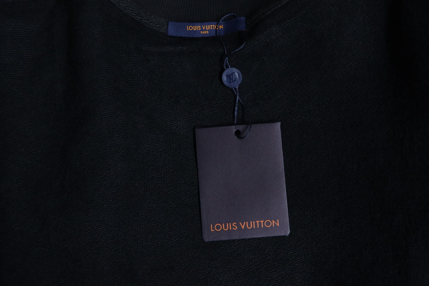 Louis Vuitton 24SS Colorful Letter Printed Crew Neck Sweatshirt Black