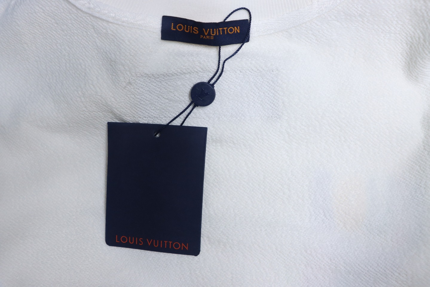Louis Vuitton 24SS Colorful Letter Printed Crew Neck Sweatshirt White