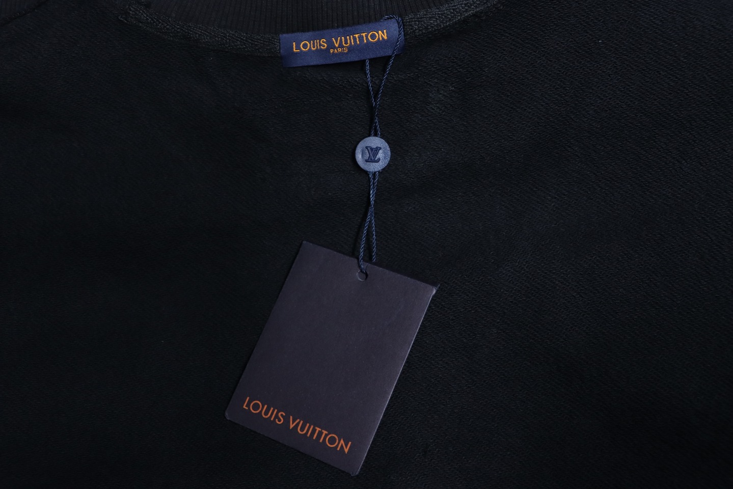 Louis Vuitton 24SS Red Letter Printed Round Neck Sweatshirt Black