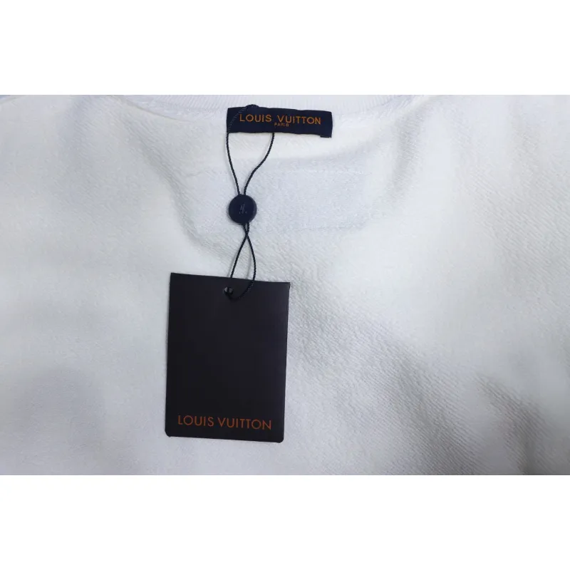 Louis Vuitton 24SS Red Letter Printed Round Neck Sweatshirt White