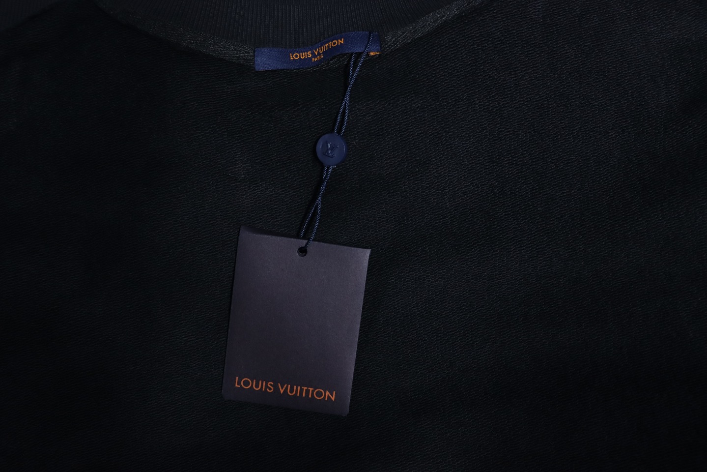 Louis Vuitton 24SS Reverse Logo Print Crew Neck Sweatshirt Black