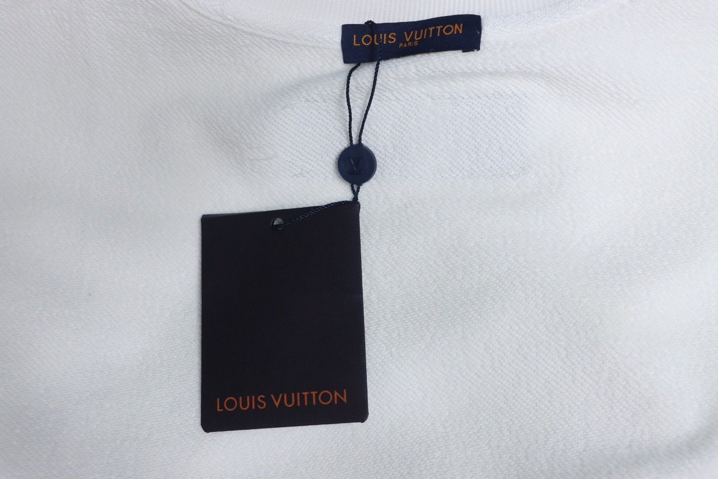 Louis Vuitton 24SS Reverse Logo Print Crew Neck Sweatshirt White