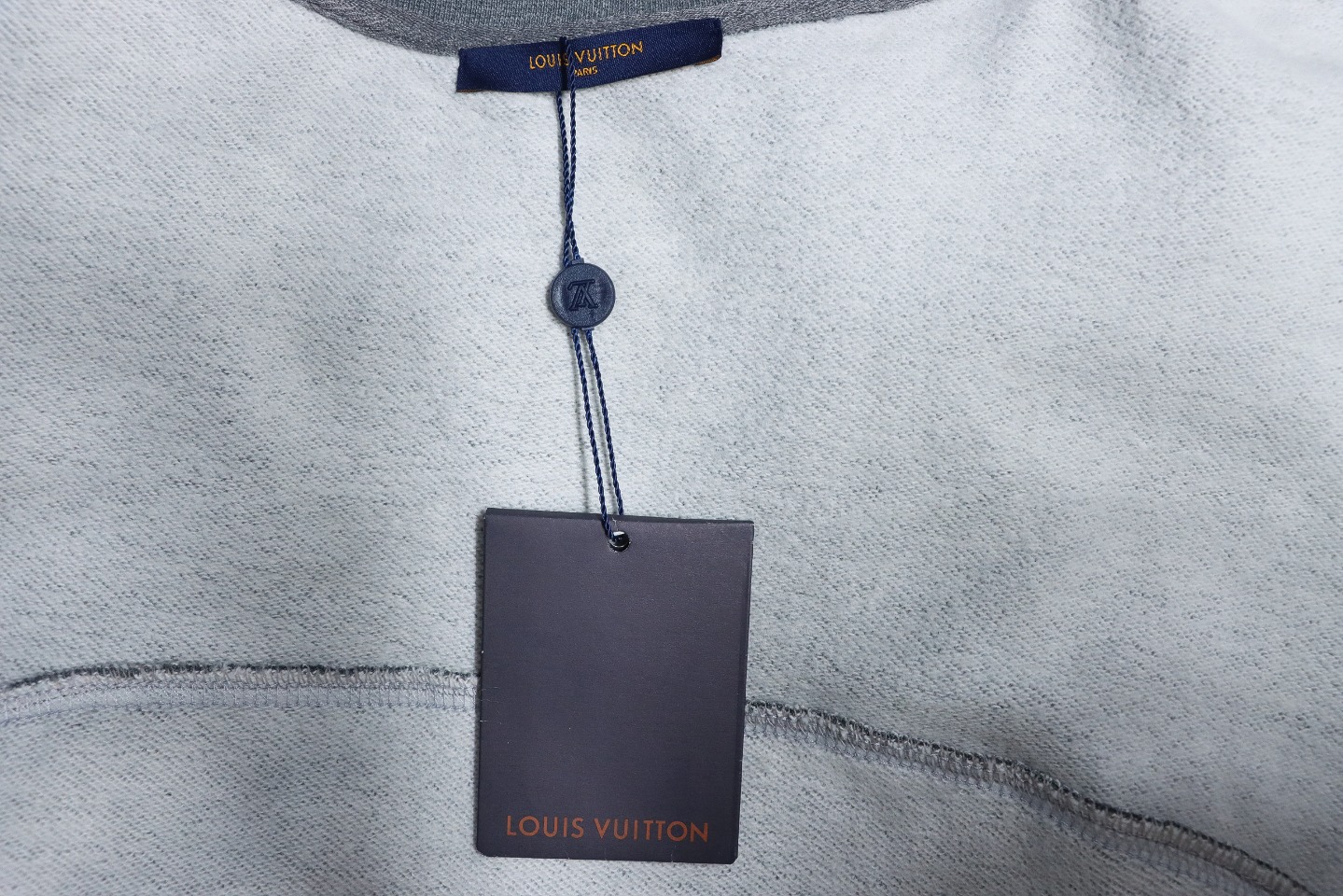 Louis Vuitton × Nigo Collaboration Grey Raglan Sleeve Crew Neck Sweatshirt