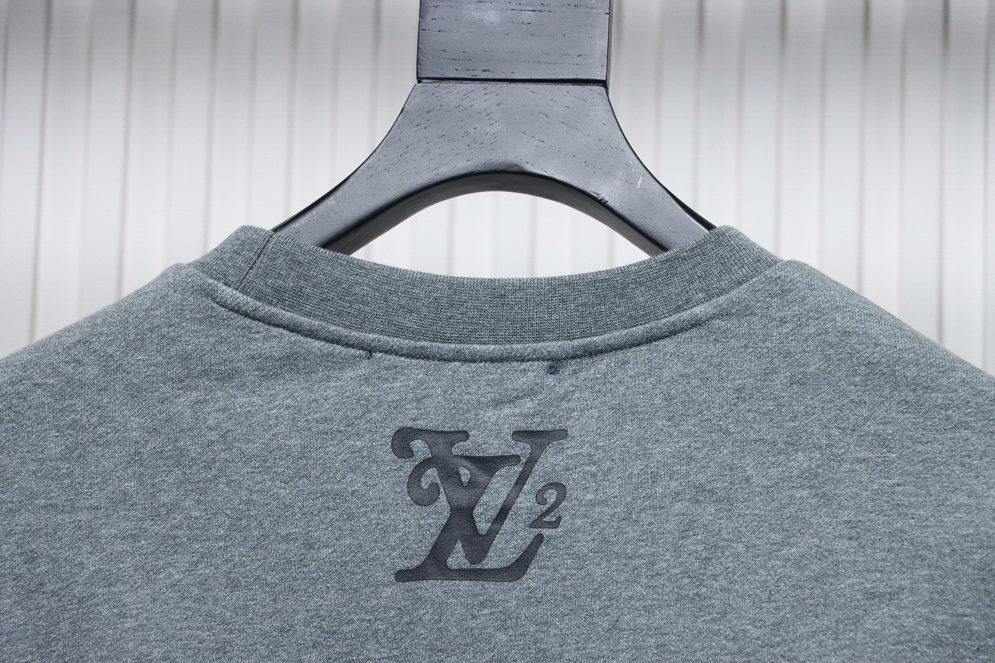 Louis Vuitton × Nigo Collaboration Grey Raglan Sleeve Crew Neck Sweatshirt