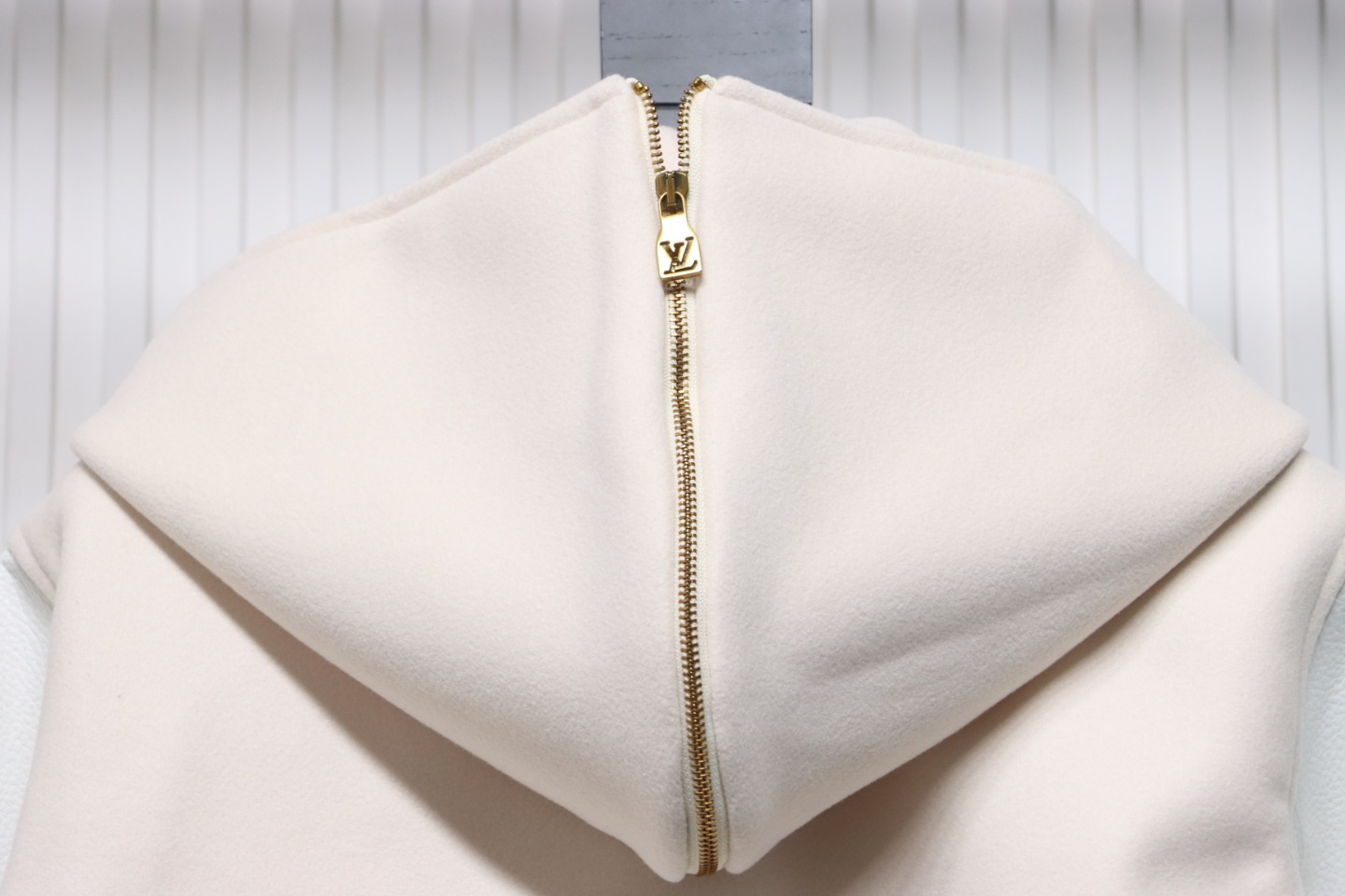 Louis Vuitton Beaded Lettering Embroidered Hooded Jacket