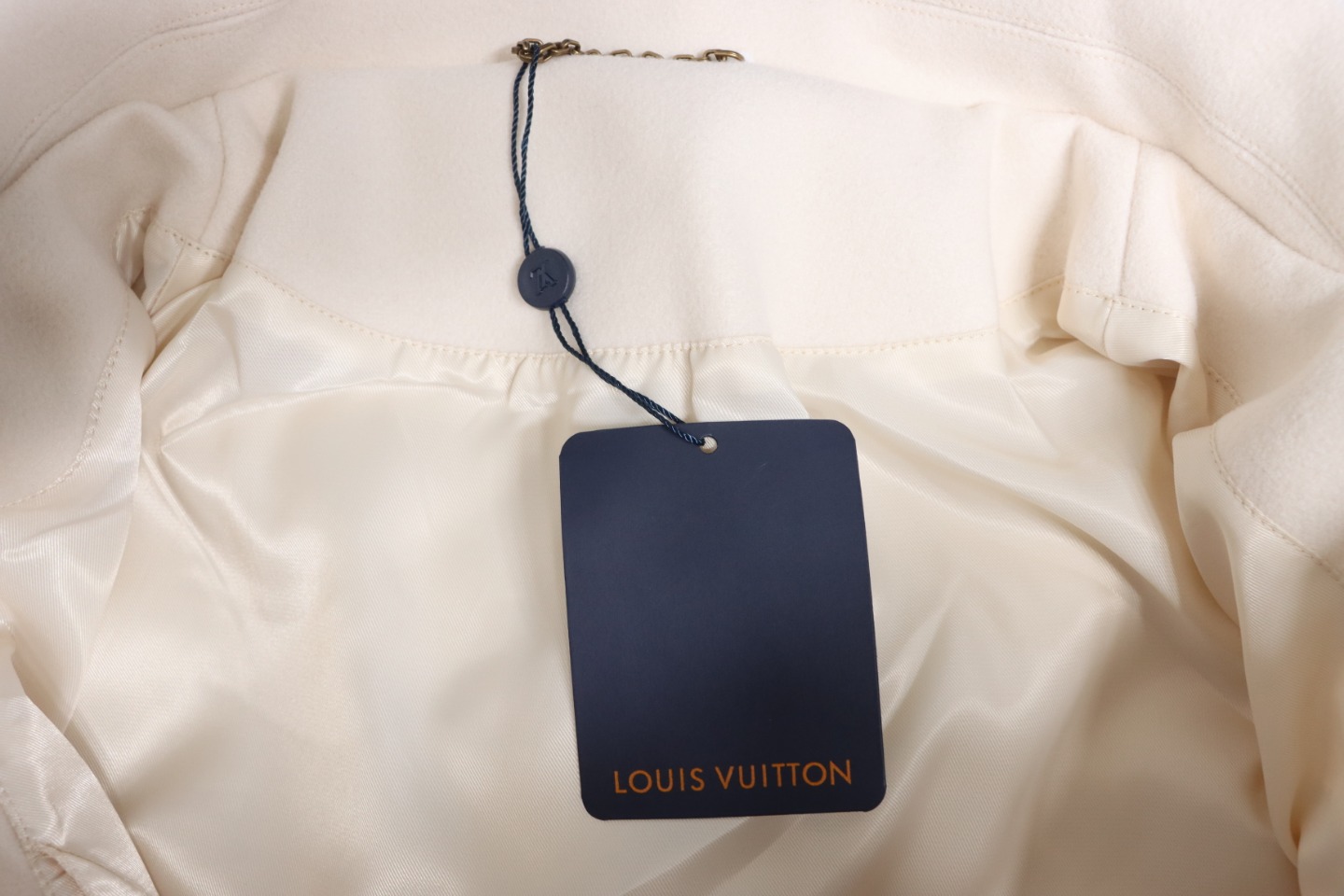 Louis Vuitton Beaded Lettering Embroidered Hooded Jacket