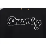 Louis Vuitton Big V LOGO Leather Baseball Jacket