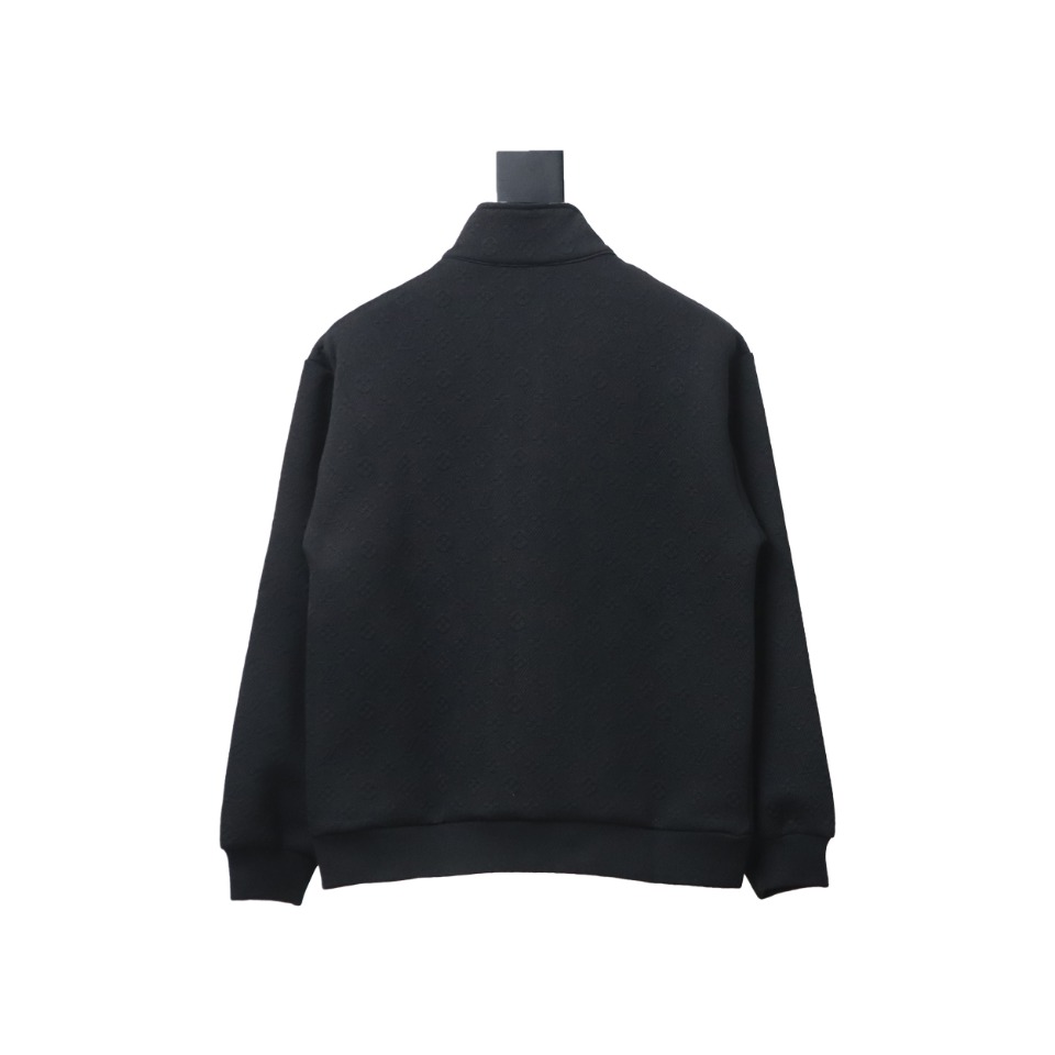 Louis Vuitton Black Jacquard Classic Logo Tracksuit Zip-up Jacket