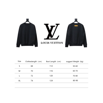 Louis Vuitton Checkerboard Crew Neck Sweatshirt Black 02