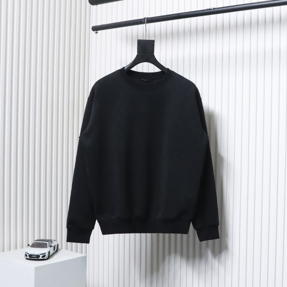 Louis Vuitton Checkerboard Crew Neck Sweatshirt Black