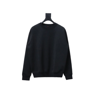 Louis Vuitton Checkerboard Crew Neck Sweatshirt Black 01