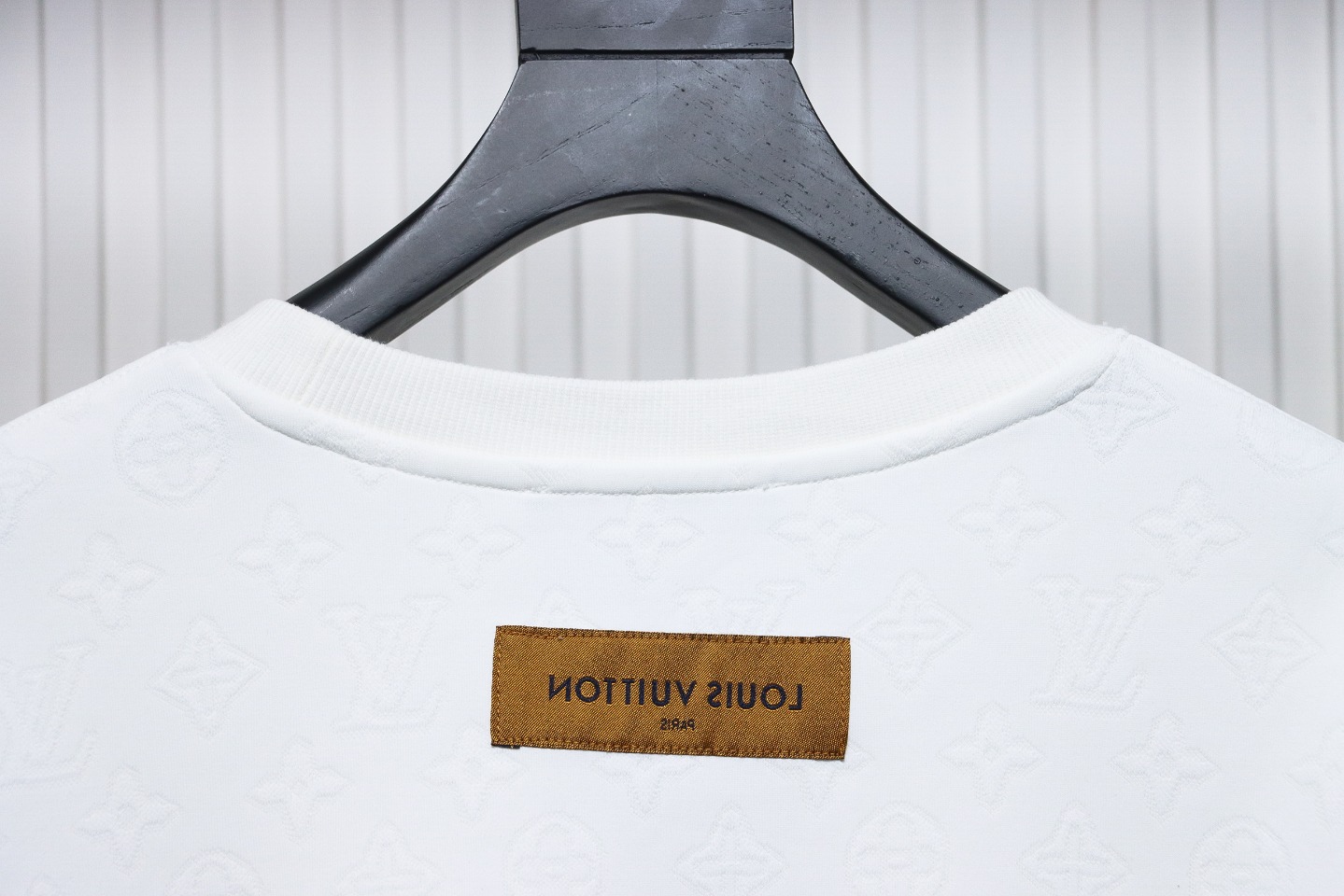 Louis Vuitton Checkerboard Crew Neck Sweatshirt White
