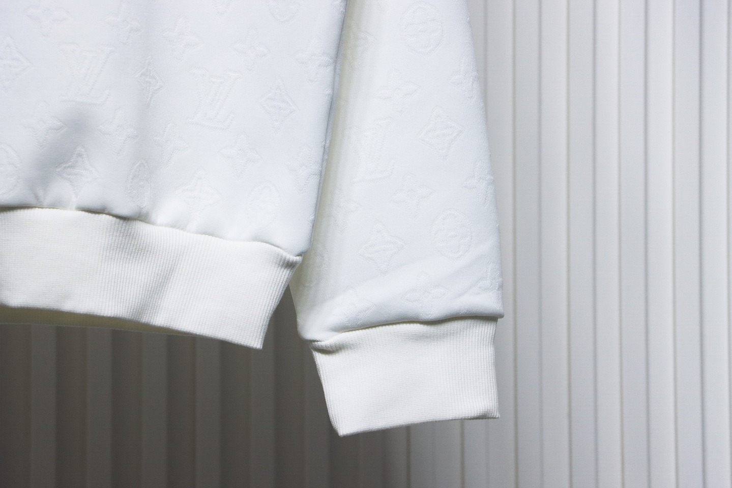 Louis Vuitton Checkerboard Crew Neck Sweatshirt White