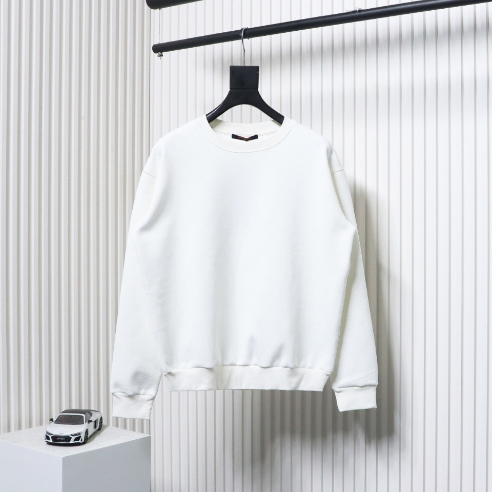 Louis Vuitton Checkerboard Crew Neck Sweatshirt White