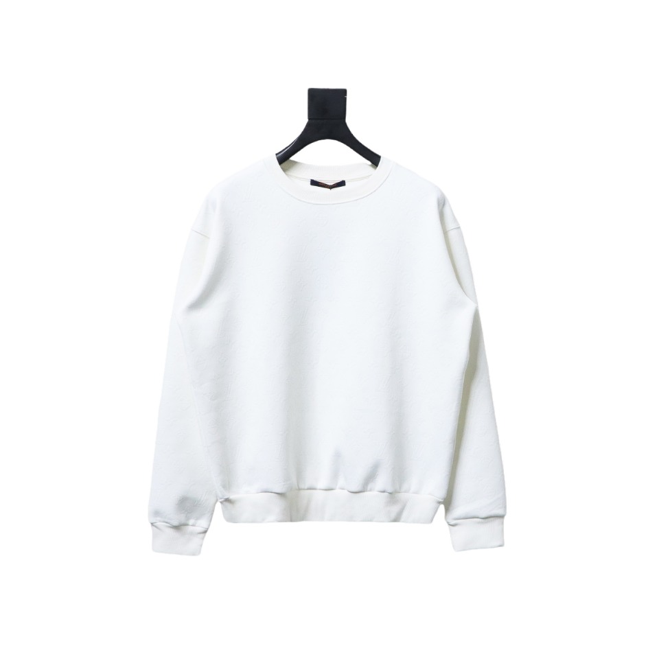 Louis Vuitton Checkerboard Crew Neck Sweatshirt White