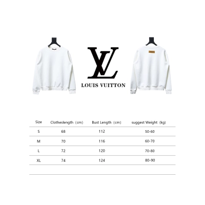 Louis Vuitton Checkerboard Crew Neck Sweatshirt White 02