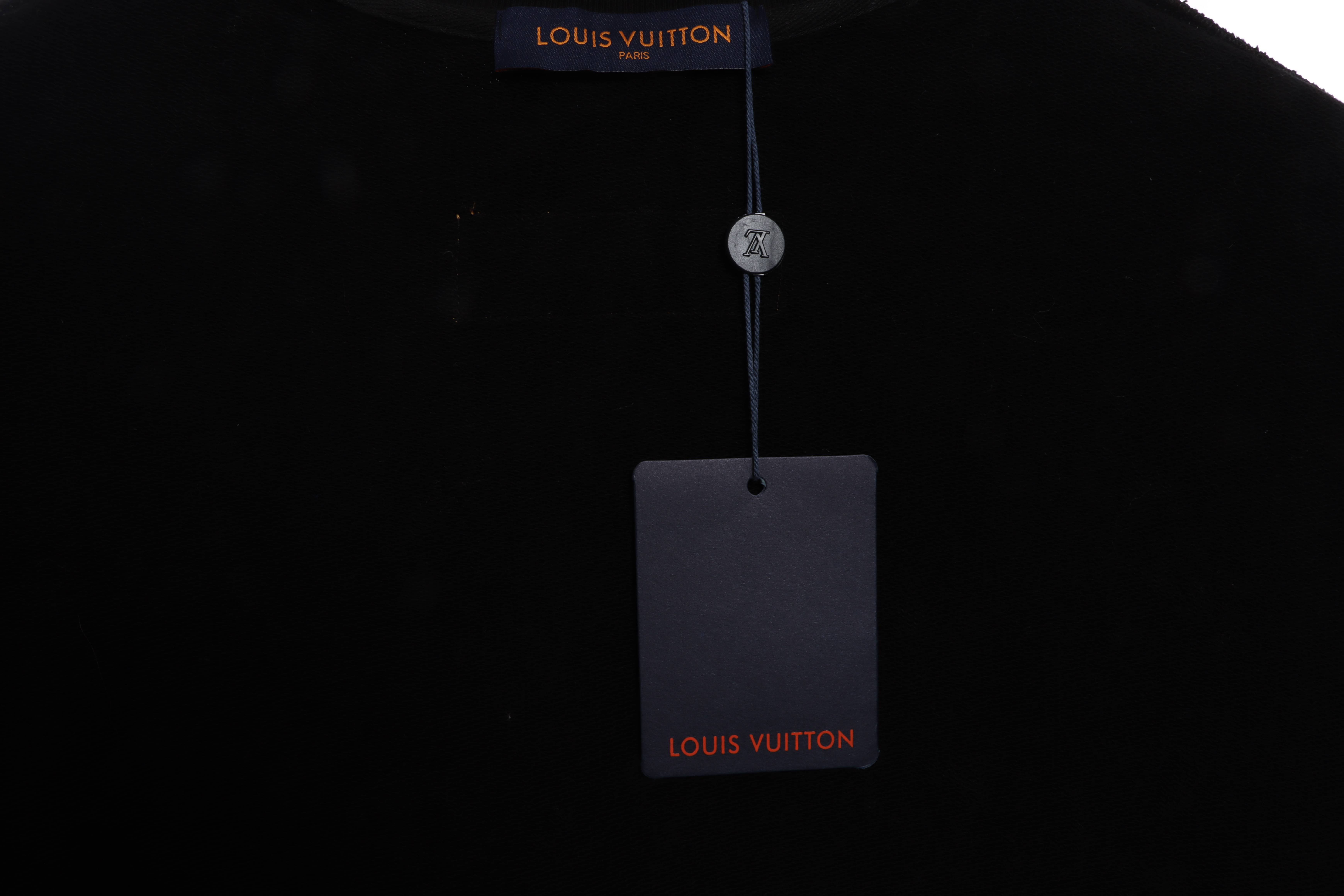 Louis Vuitton Colorful Print Beaded Chain Sweatshirt Black