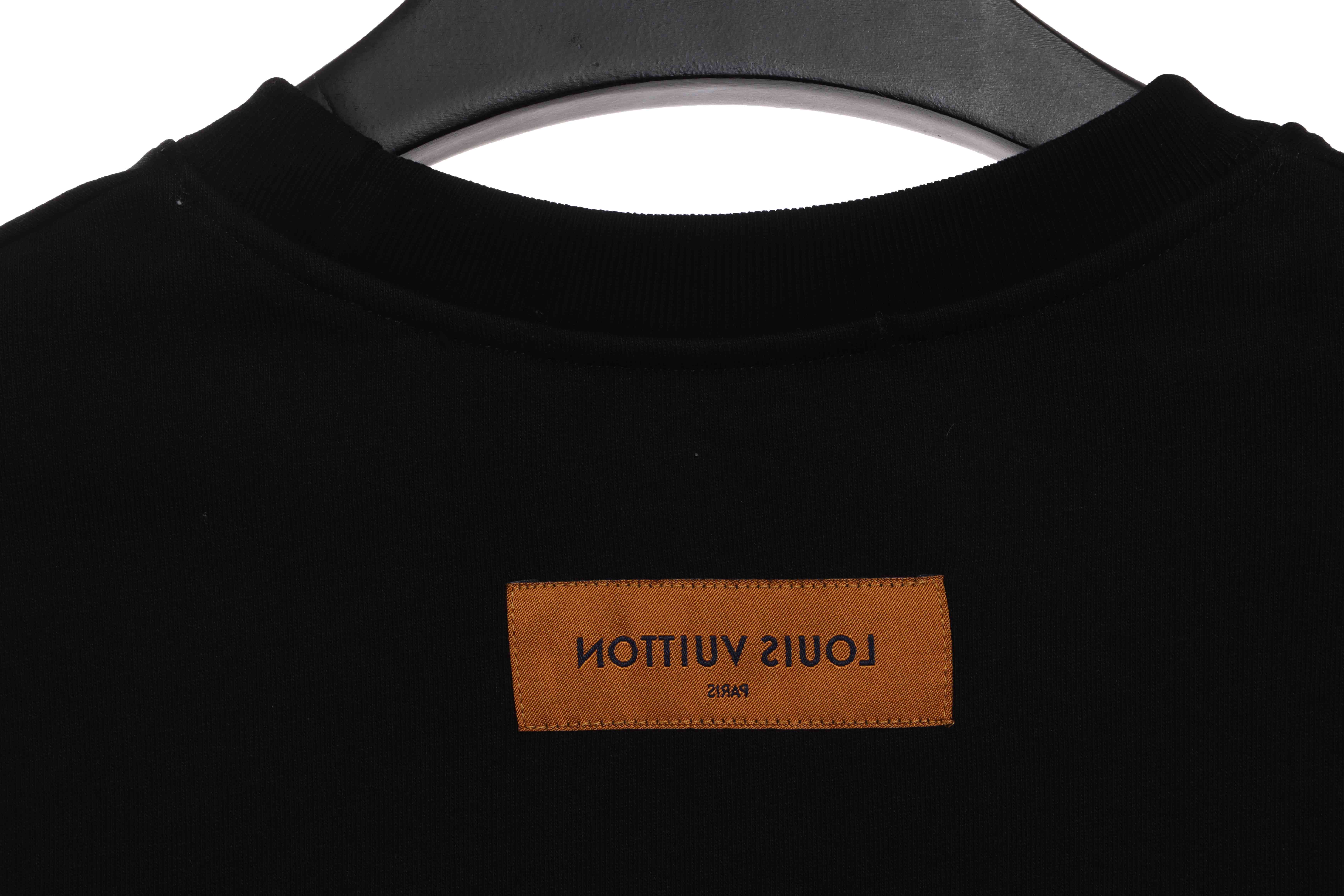 Louis Vuitton Colorful Print Beaded Chain Sweatshirt Black