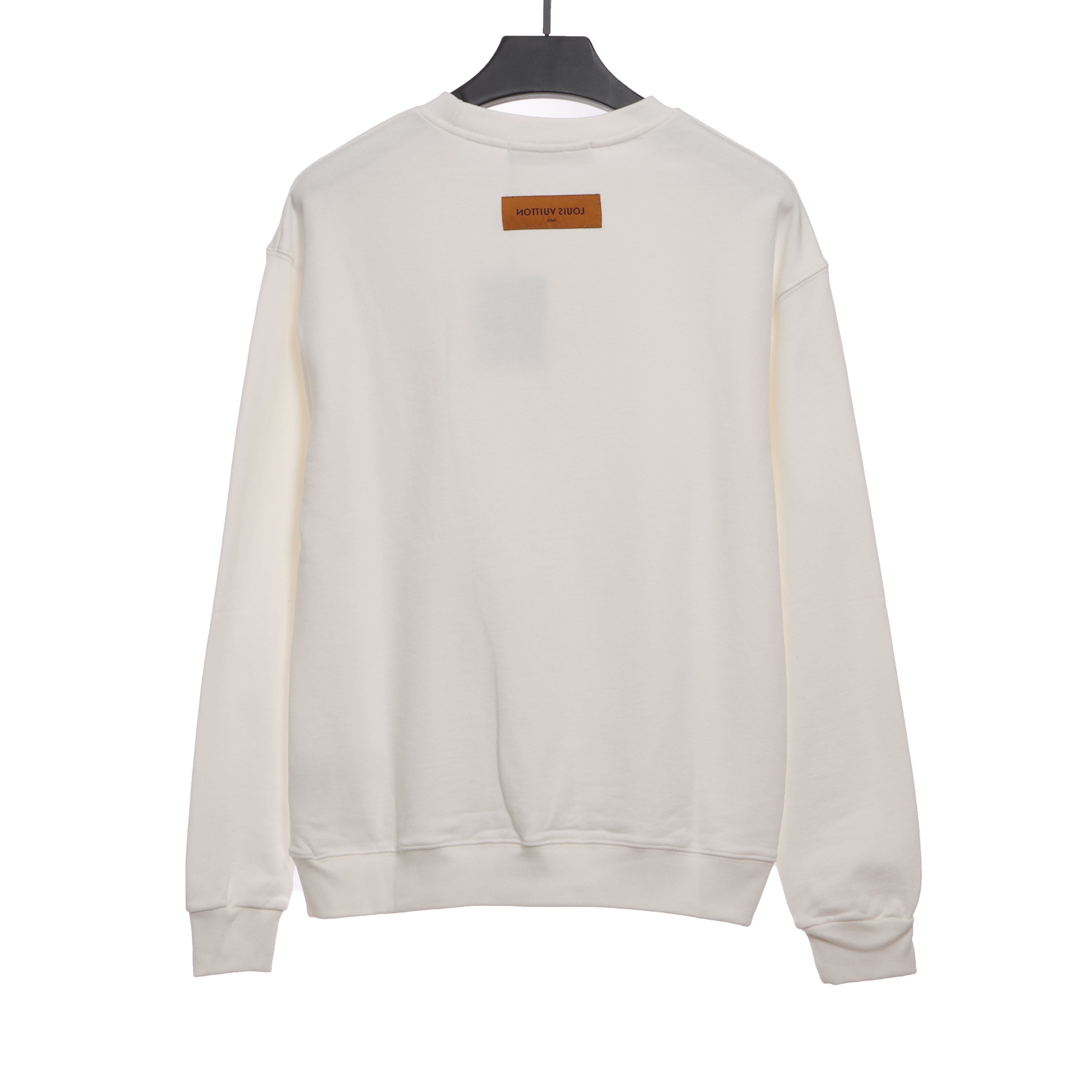 Louis Vuitton Colorful Print Beaded Chain Sweatshirt White
