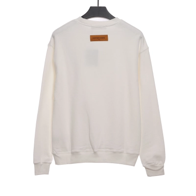 Louis Vuitton Colorful Print Beaded Chain Sweatshirt White 02