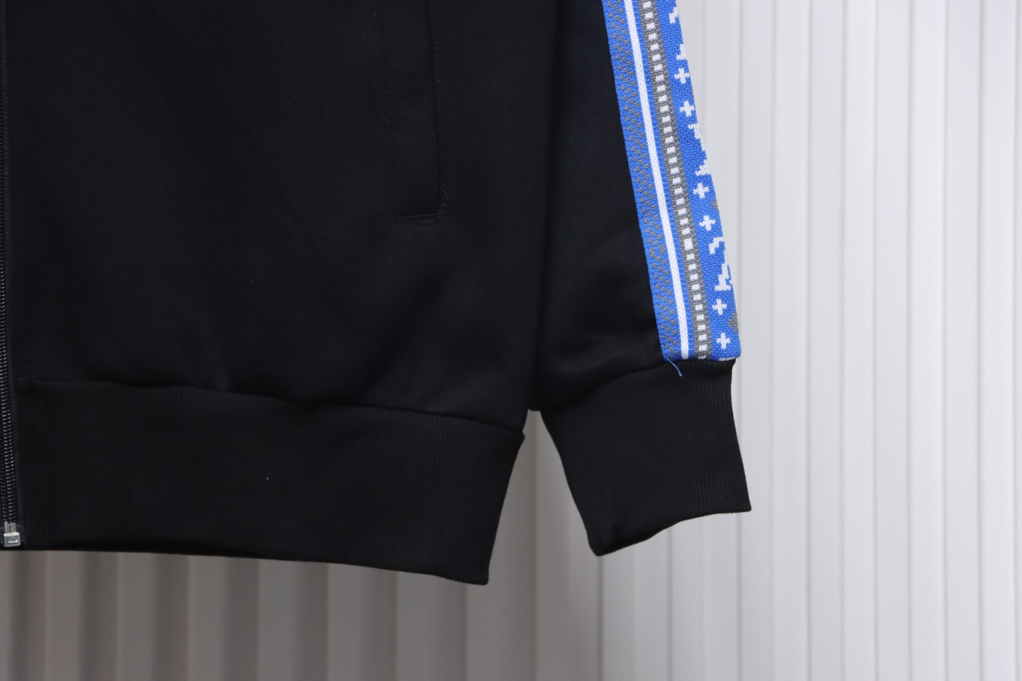 Louis Vuitton Fair Isle Blue Web Stripe Tracksuit Stand Collar Jacket