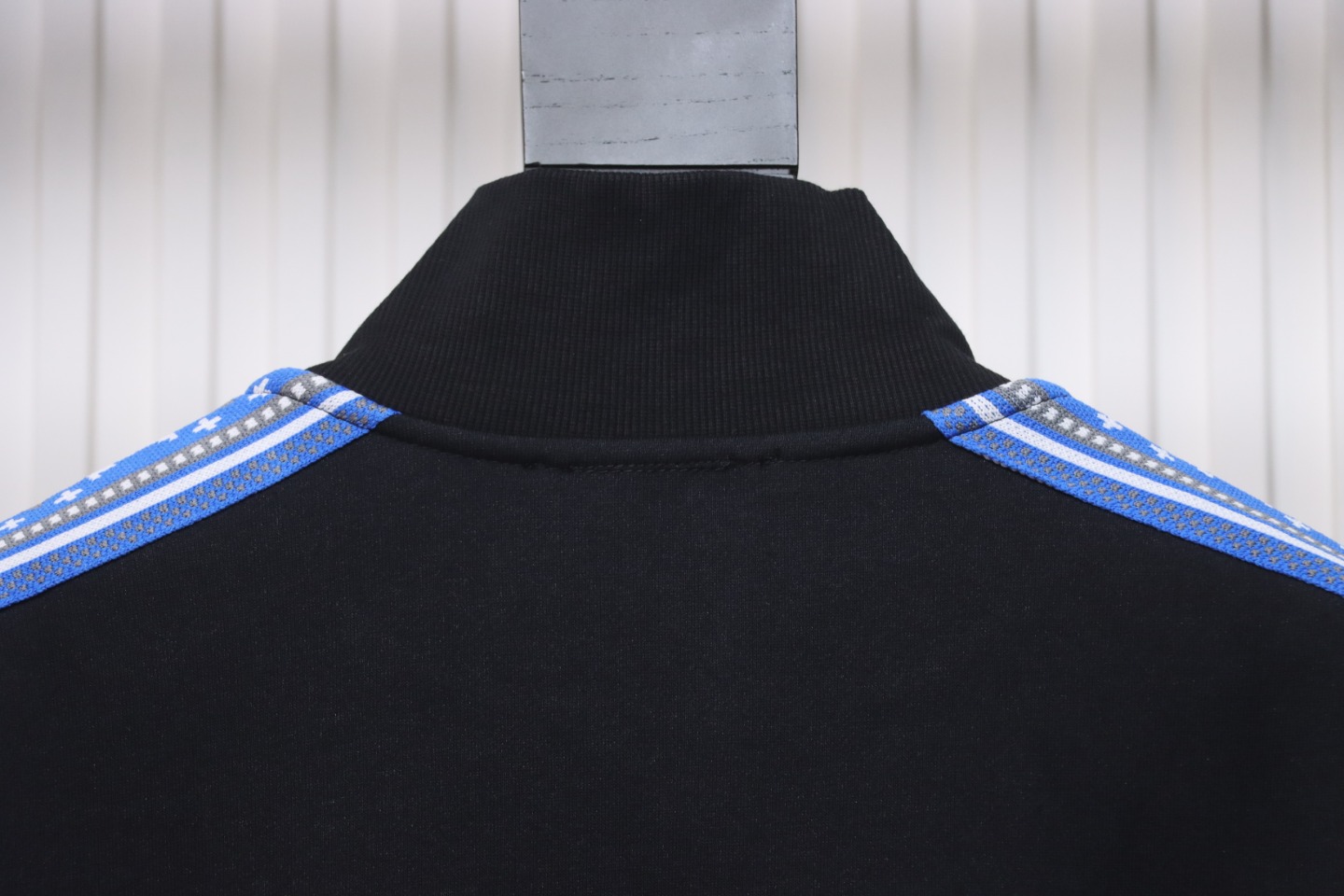 Louis Vuitton Fair Isle Blue Web Stripe Tracksuit Stand Collar Jacket