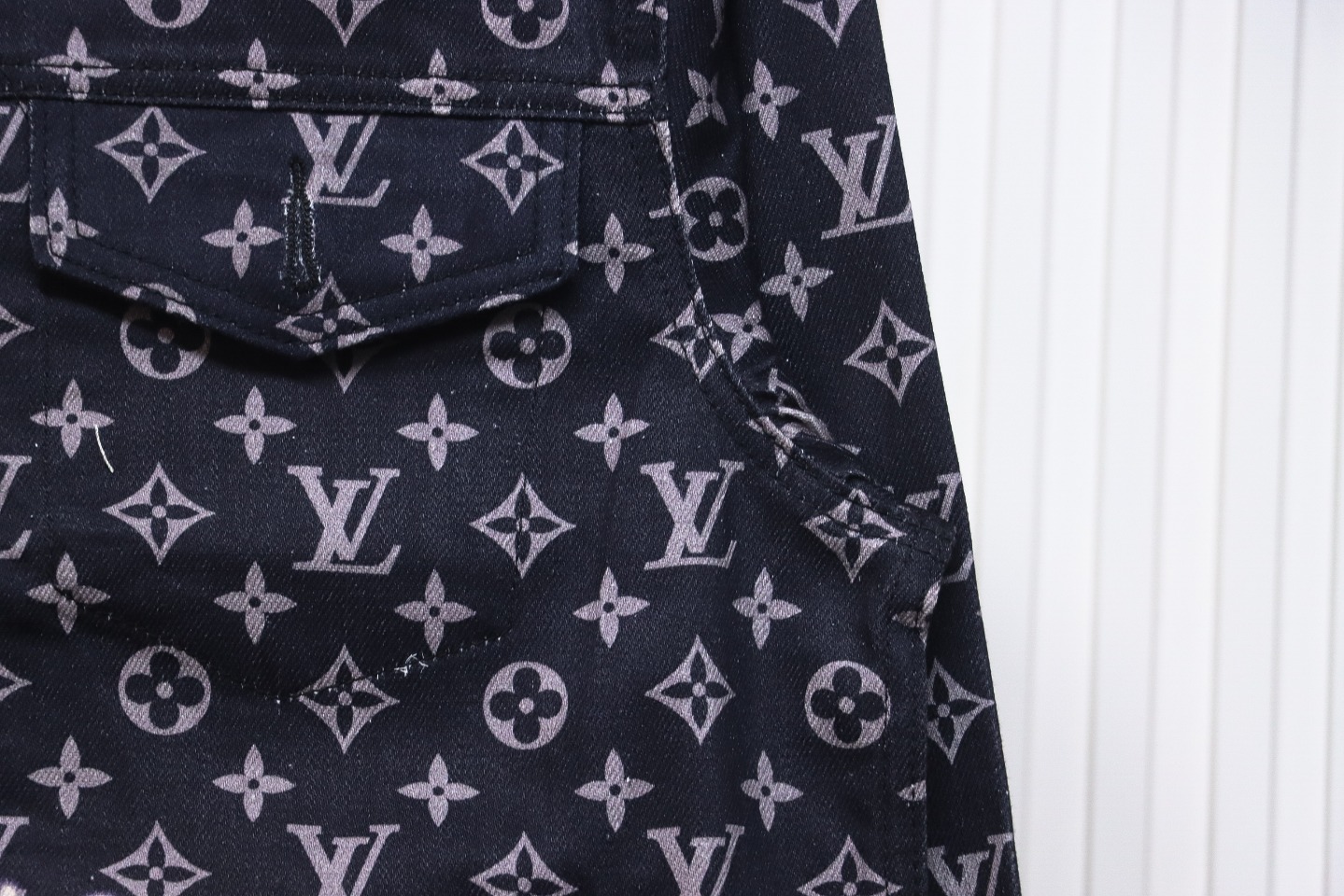 Louis Vuitton Fire-Dyed Denim Jacket