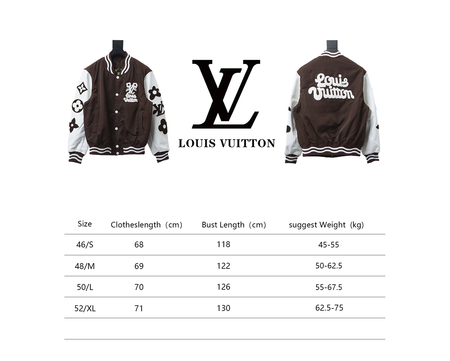 Louis Vuitton Floral Presbyopic Wave Baseball Jacket