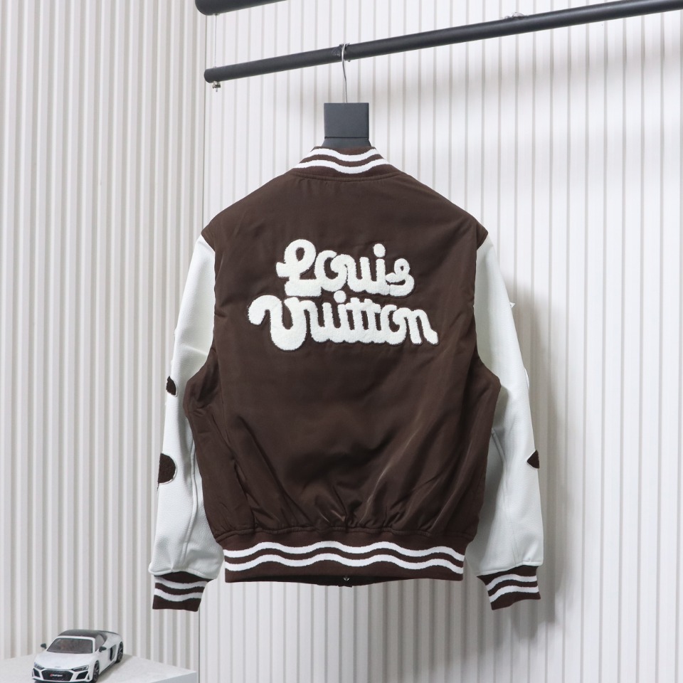 Louis Vuitton Floral Presbyopic Wave Baseball Jacket