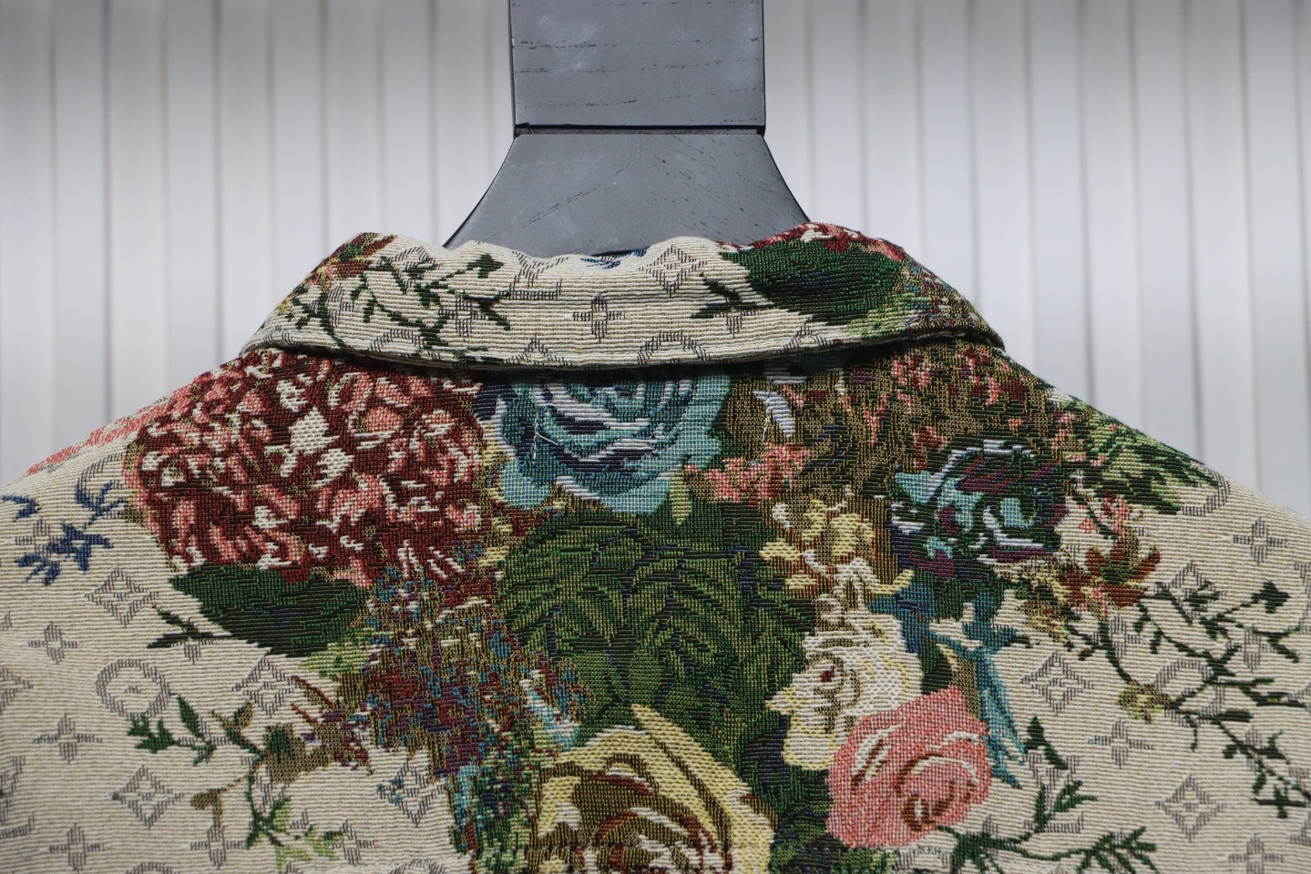 Louis Vuitton Floral Rose Print Denim Jacket