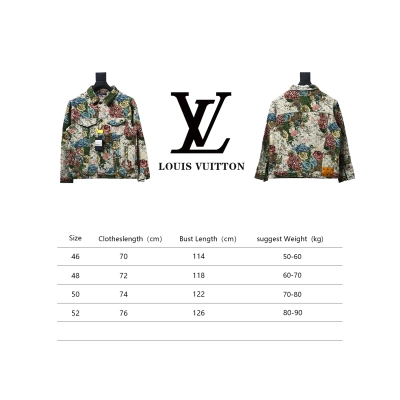 Louis Vuitton Floral Rose Print Denim Jacket 02