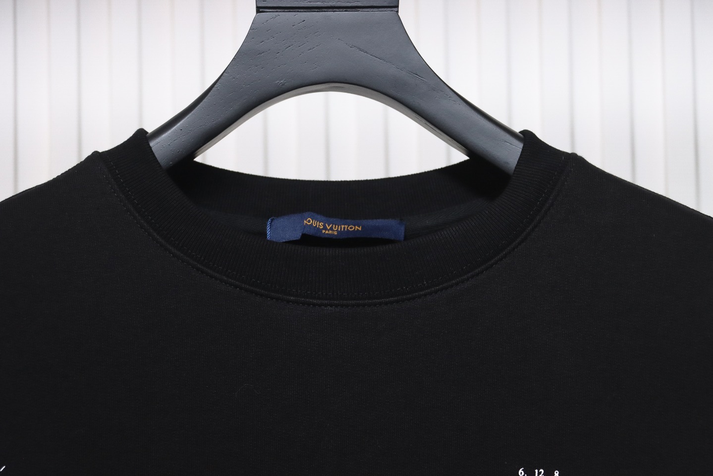Louis Vuitton Lettering Shoes Print Crewneck Sweatshirt Black