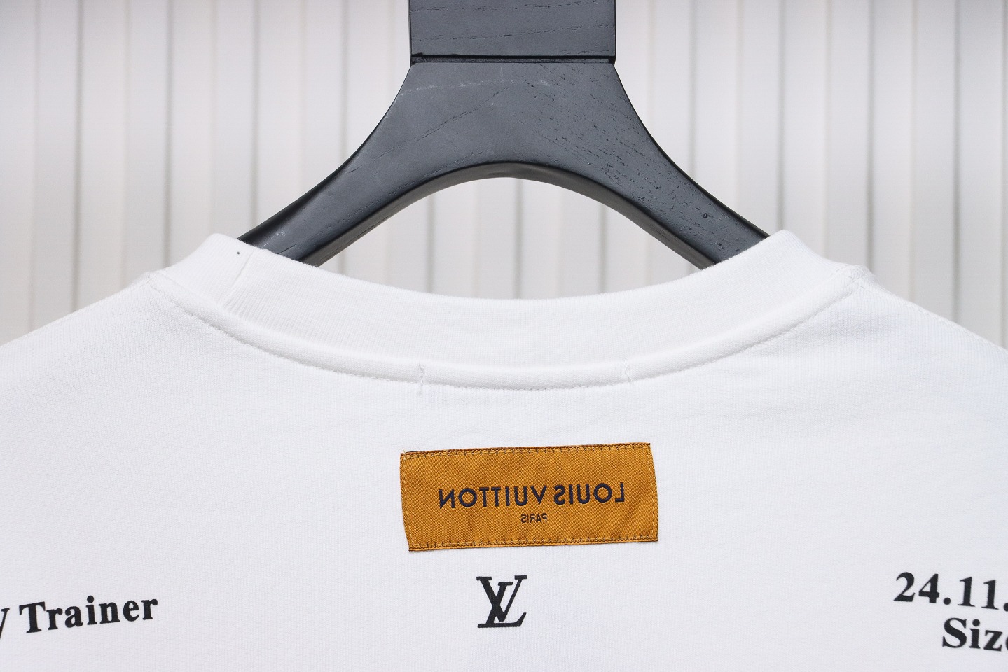 Louis Vuitton Lettering Shoes Print Crewneck Sweatshirt White