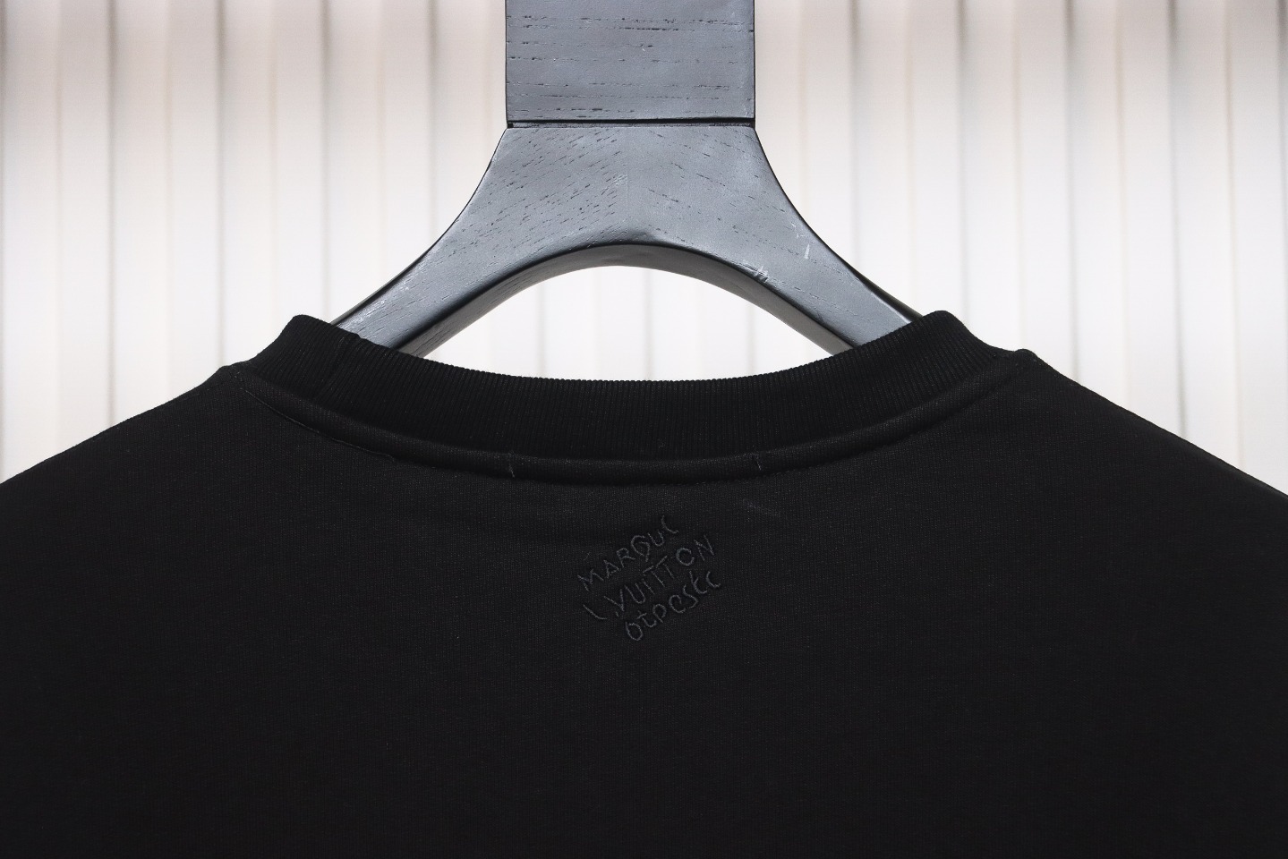 Louis Vuitton Metal Stud Lettering Long Sleeve Sweatshirt Black