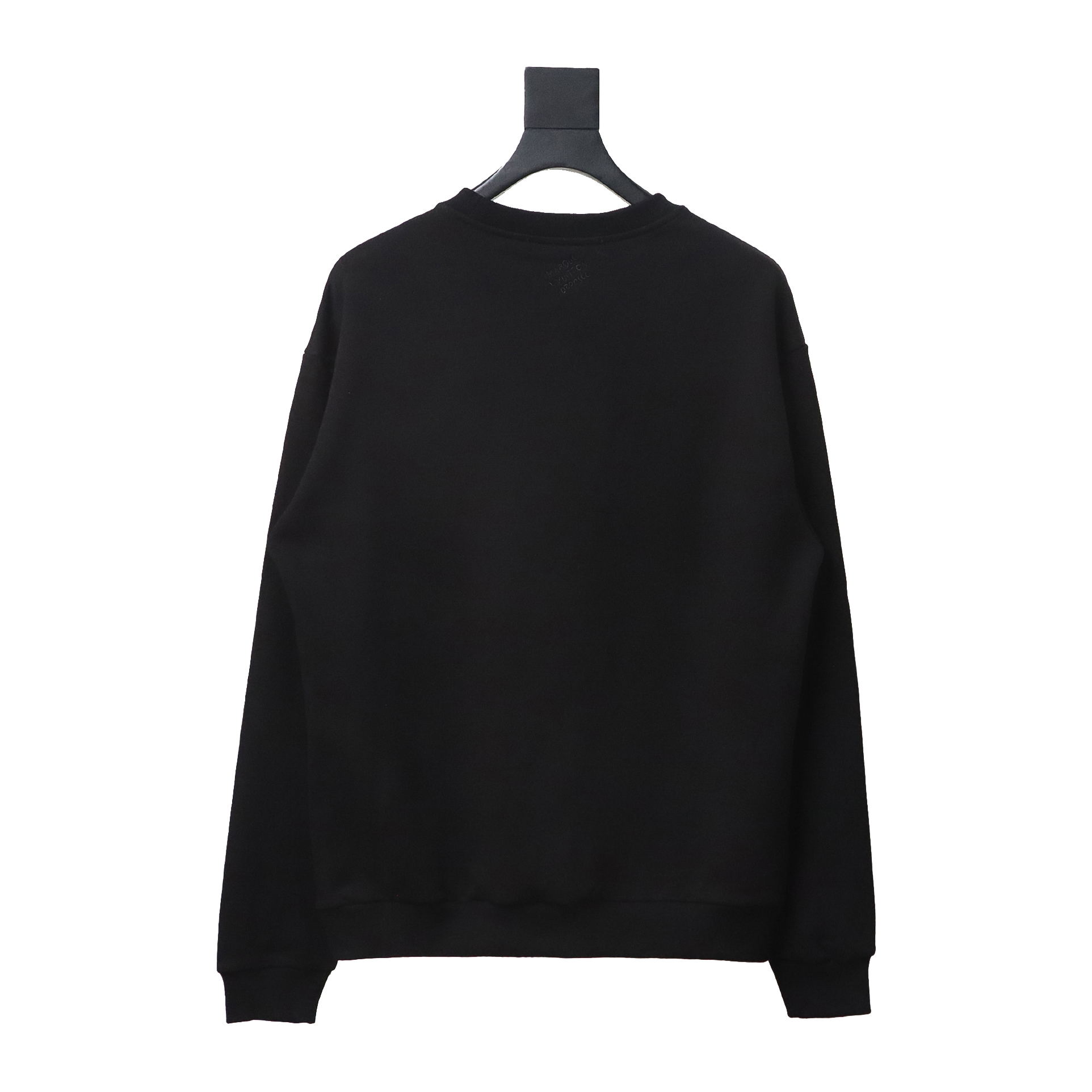 Louis Vuitton Metal Stud Lettering Long Sleeve Sweatshirt Black