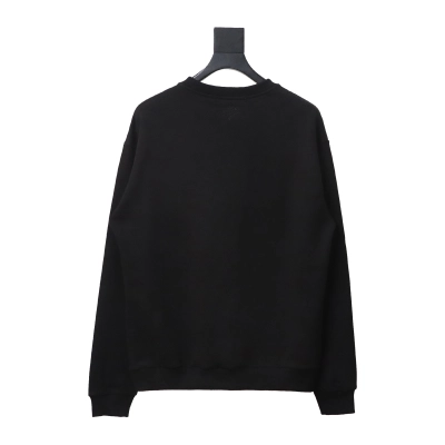 Louis Vuitton Metal Stud Lettering Long Sleeve Sweatshirt Black 02