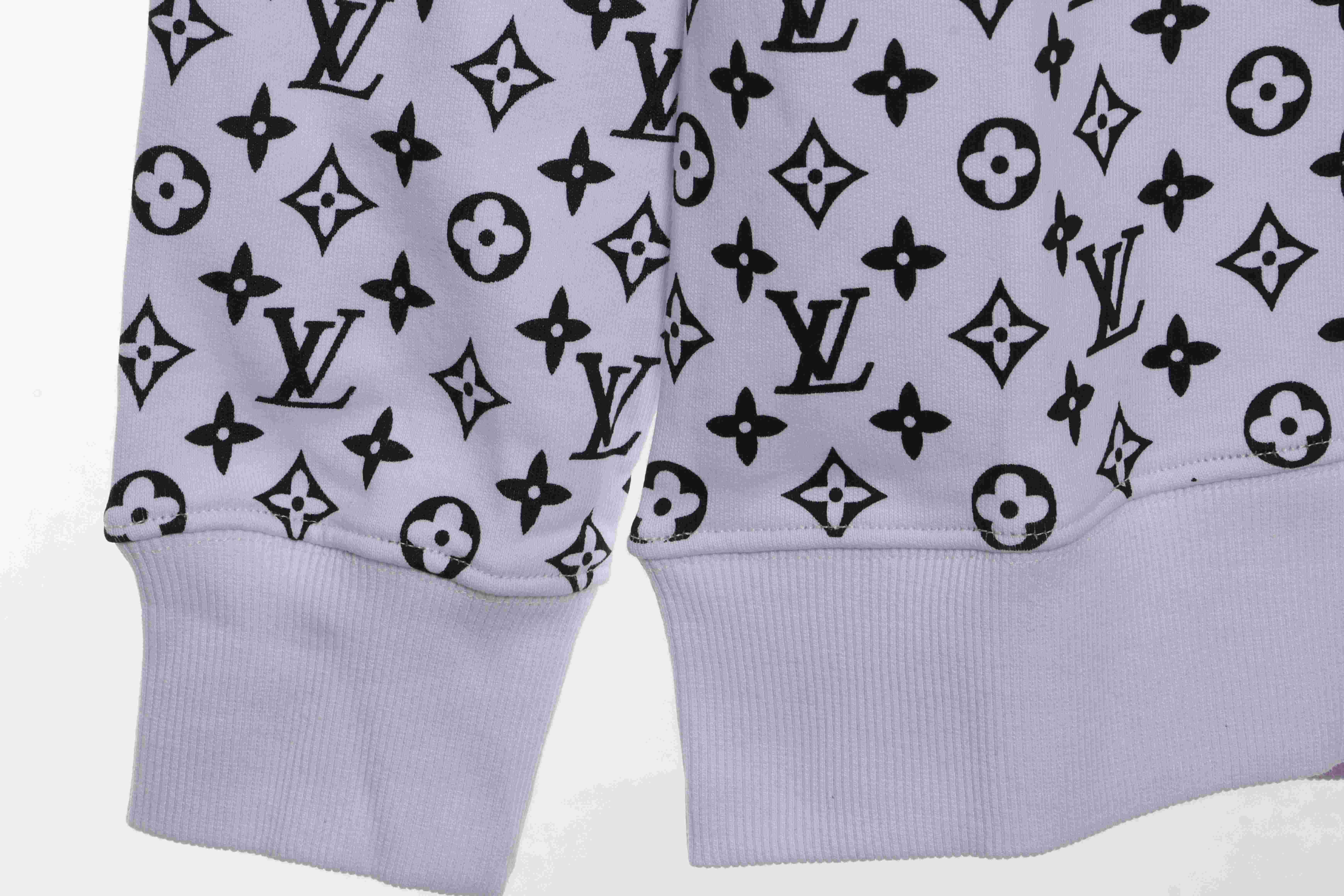 Louis Vuitton Old Flower All Over Gradient Print Sweatshirt White