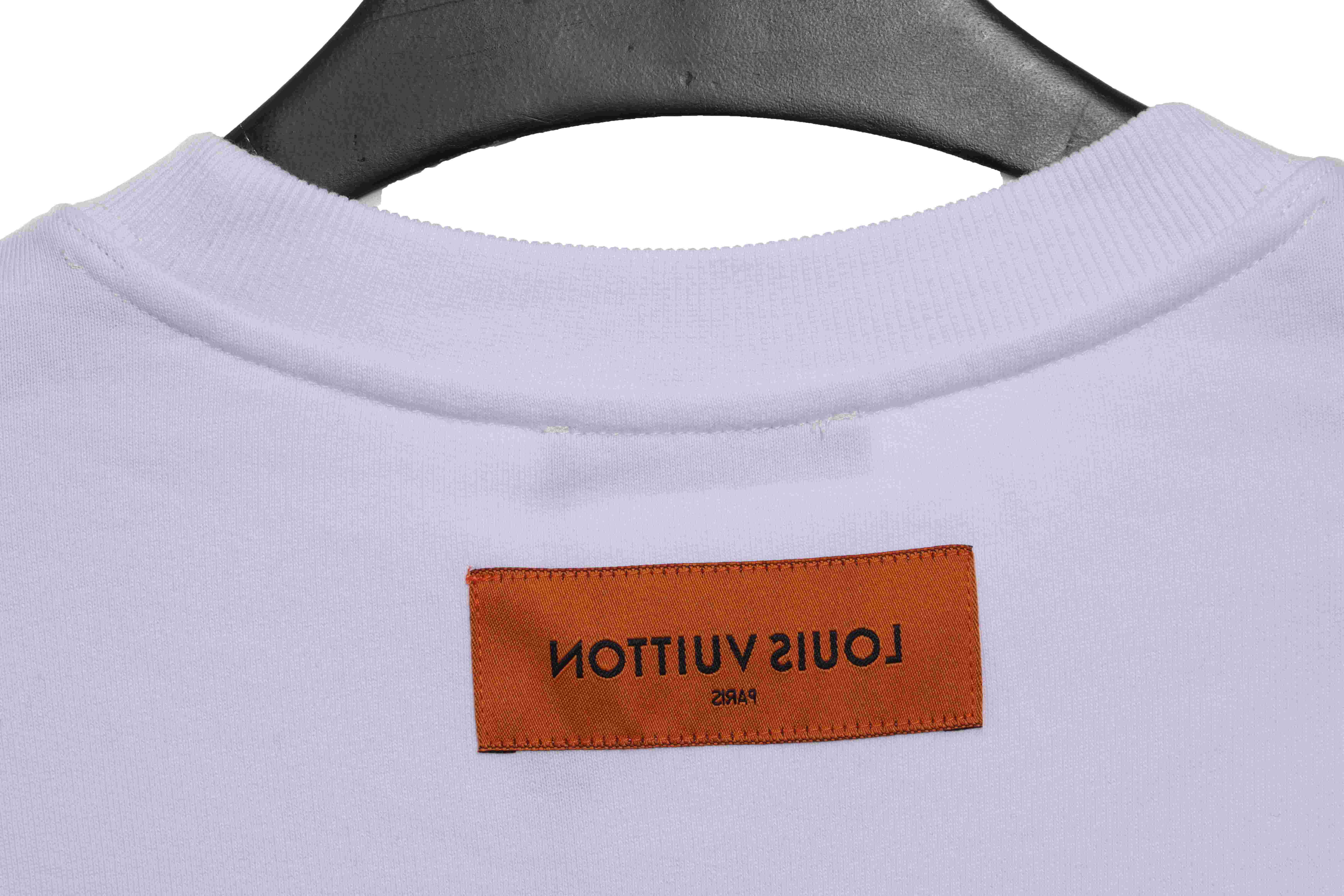 Louis Vuitton Old Flower All Over Gradient Print Sweatshirt White