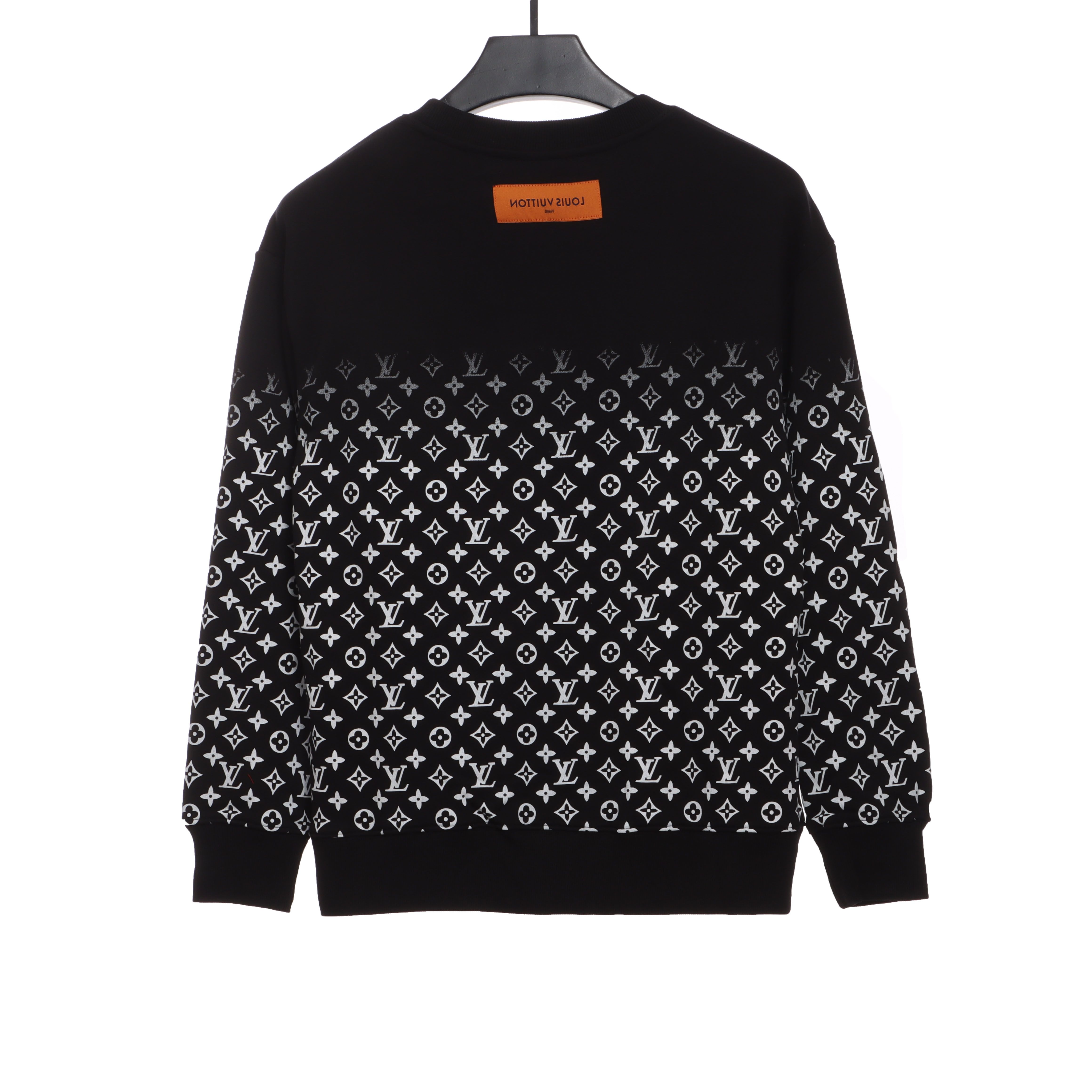Louis Vuitton Old Flower All Over Gradient Print Sweatshirt Black