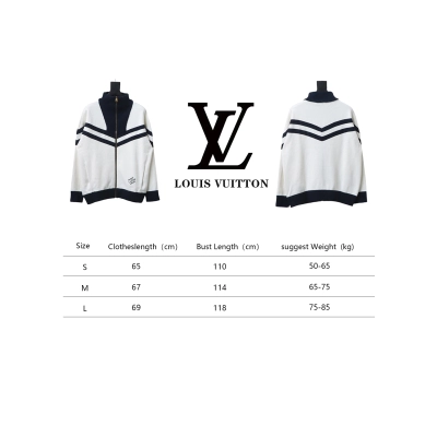 Louis Vuitton Striped Stand Collar Zip-Up Wool Jacket 02