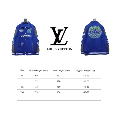 Louis Vuitton Universal Towel Embroidery Baseball Jacket 02