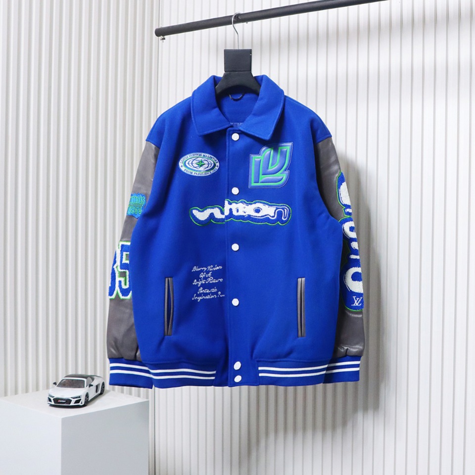 Louis Vuitton Universal Towel Embroidery Baseball Jacket
